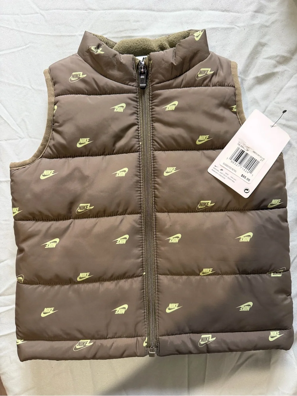 Puffer jacket with Nike tag